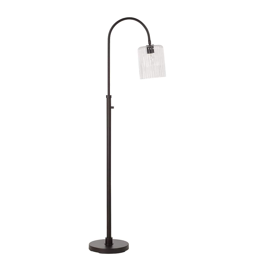 Danae 62.5" Height Floor Lamp, Black - 11 x 20.5 x 62.5"