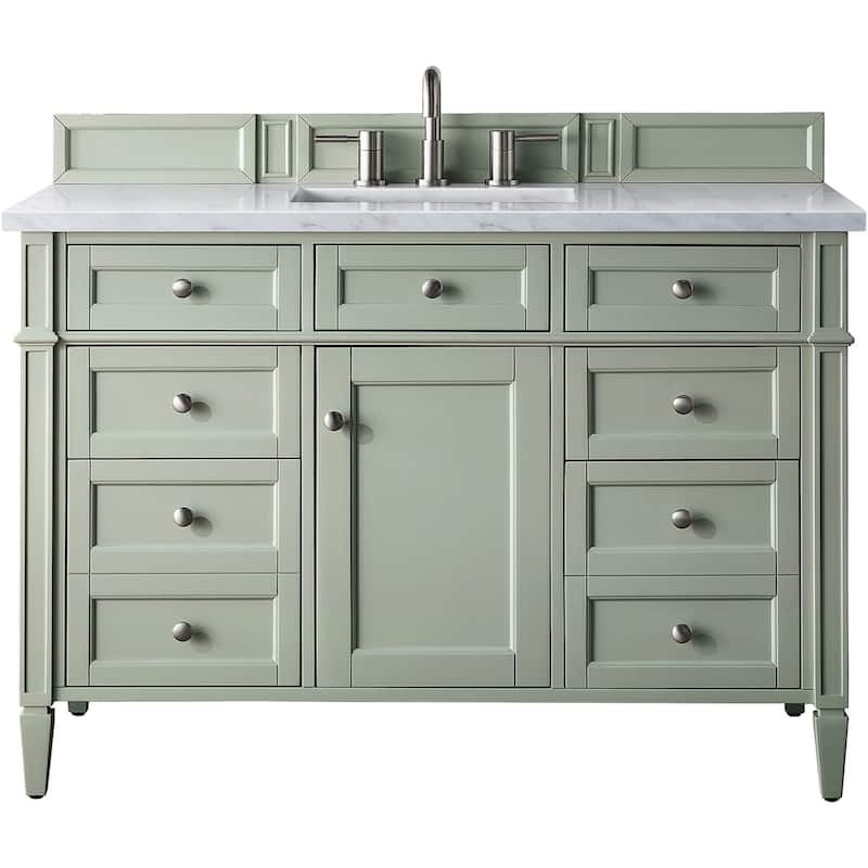 James Martin Vanities 650-V48-FEJP Brittany 48" Free Standing Single - Sage Green