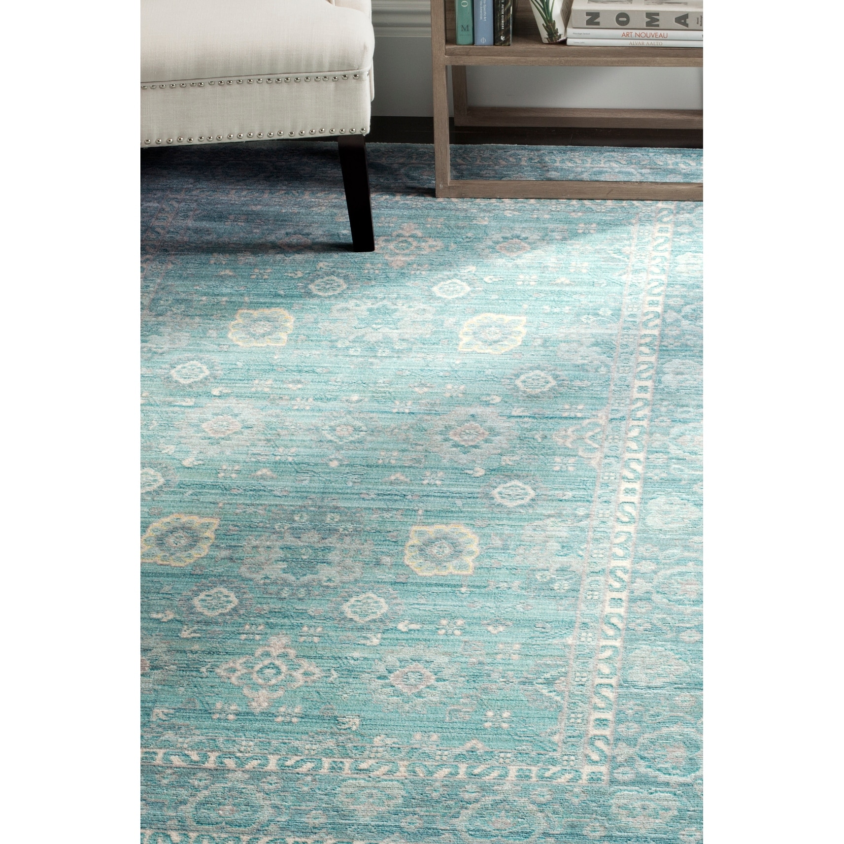 SAFAVIEH Valencia Cidalia Distressed Vintage Boho Oriental Polyester Rug
