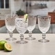 preview thumbnail 2 of 3, Fitz and Floyd Set of 4 Maddi Goblets, 10 Oz, Clear - N/A