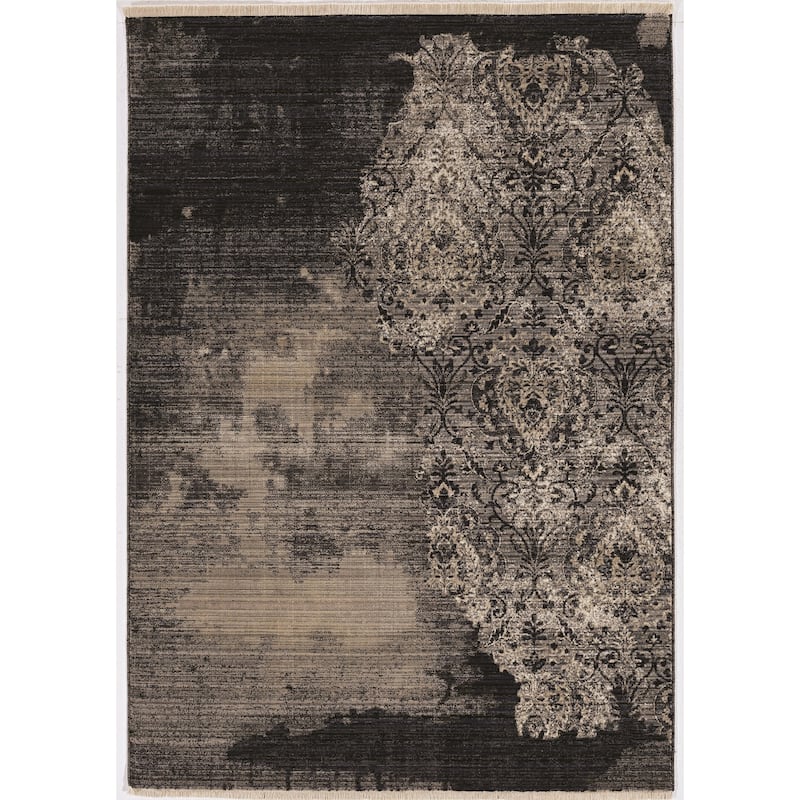 Gracewood Hollow Renza Distressed Damask Rug - 9' x 12'