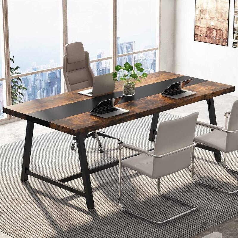 70.87" Modern Rectangular Conference Table for 6-8 People