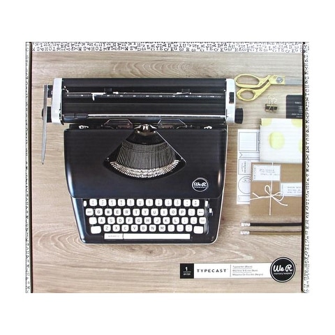 We R Memory Typecast Typewriter Black