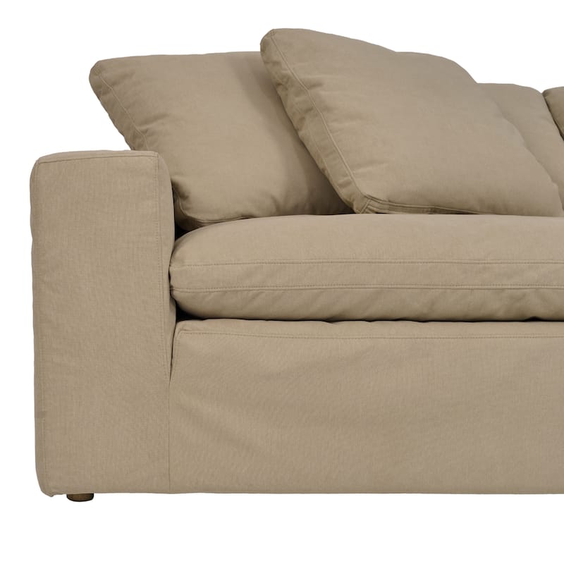 Liberty 96.5" Upholstered Cloud Sofa Couch with Slipcover