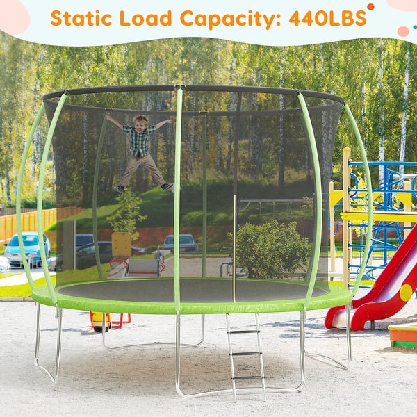 slide 2 of 6, Trampolines with Safty Enclosure Recreational Trampolines
