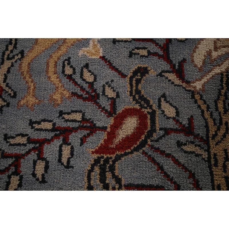 Animals Design Ziegler Oriental Runner Rug Hand-Knotted Wool Carpet - 2'7"x 13'9"