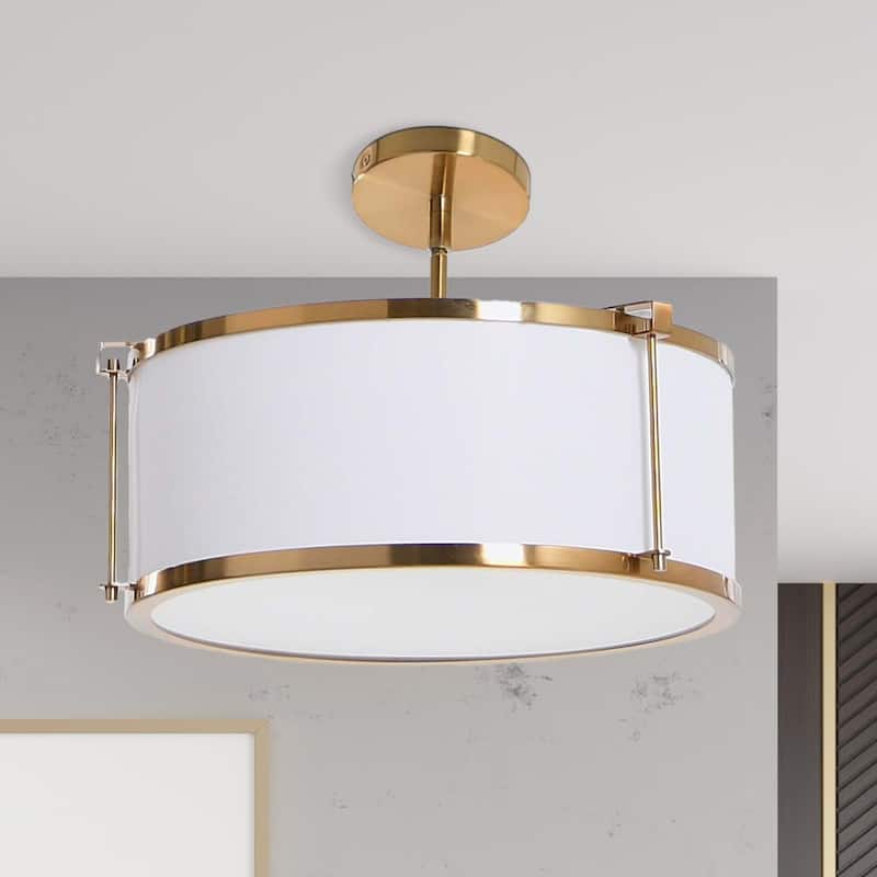 Robert Stevenson Lighting Harrison- Metal Ceiling Light with Shade - N/A
