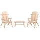 Option Brown 3 Piece 3 26.8" x 33.9" x 40.6"