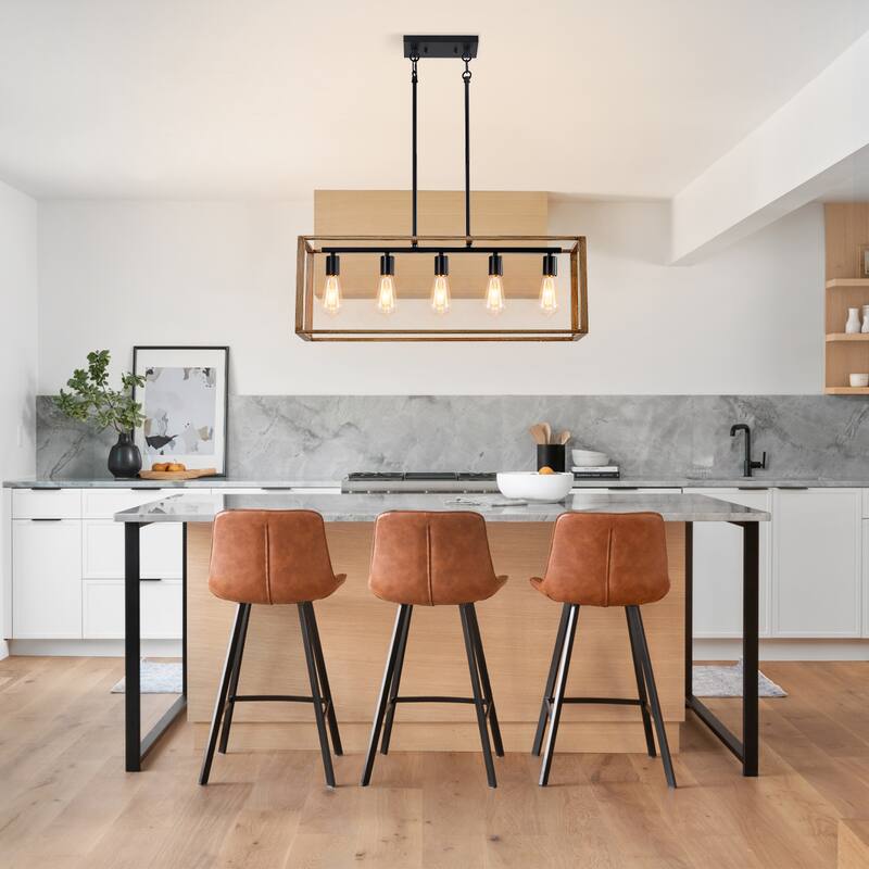 Kitchen Island Chandelier Dining Room Light Fixtures Over Table - 5-Light