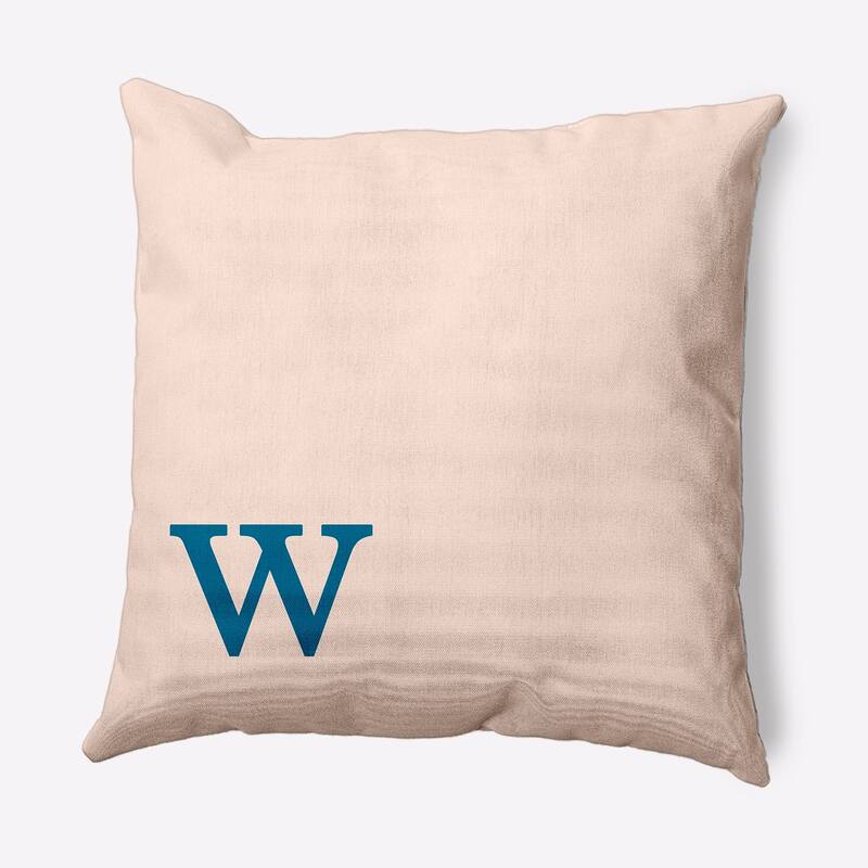Modern Monogram Decorative Throw Pillow - 18" x 18" - w