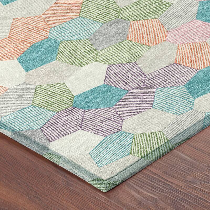 Machine Washable Indoor/ Outdoor Modern Loyd Chantille Rug