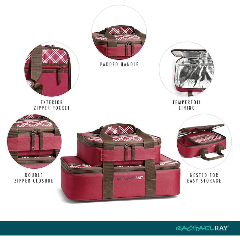 Rachael Ray 5055RR2583 Burgundy Lugger Duo