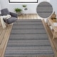 preview thumbnail 14 of 18, World Rug Gallery Bohemian Geometric Stripe Indoor/Outdoor Area Rug