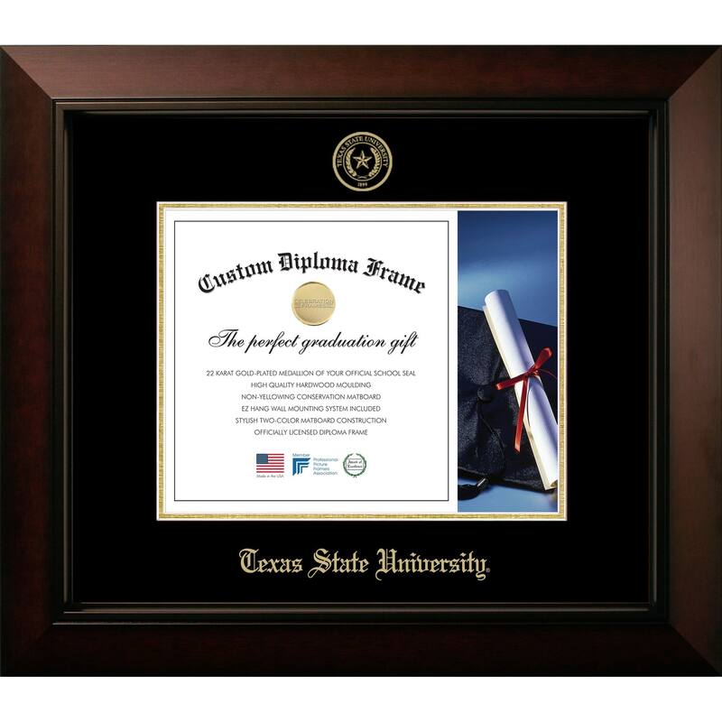 Texas State Bobcats 14w x 11h Legacy Diploma Frame