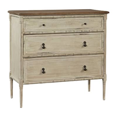 Calais 36-inch Distressed Mahogany Chest of Dresser Drawers