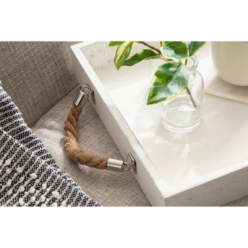 Kate and Laurel Bayville Wooden Decorative Tray