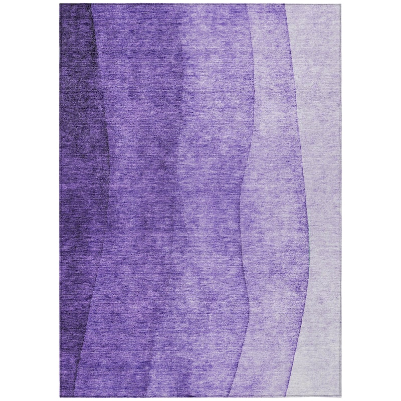 Machine Washable Indoor/ Outdoor Chantille Contemporary Ombre Rug