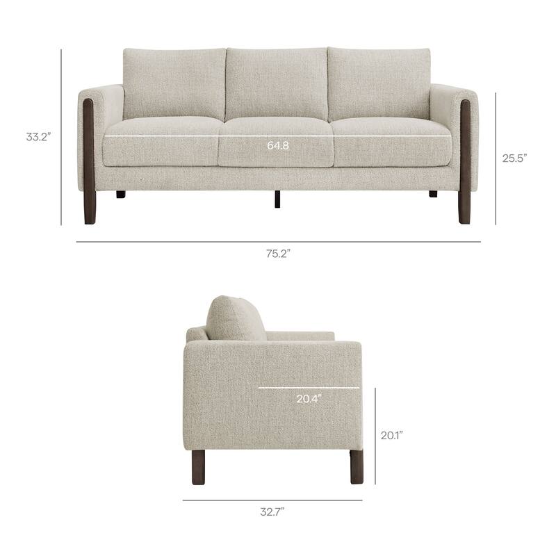Hawken Boucle Fabric Sofa