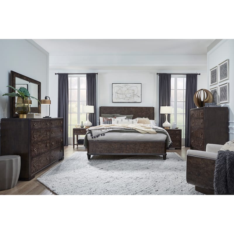 Magnussen Home Rowan Espresso Panel Bed