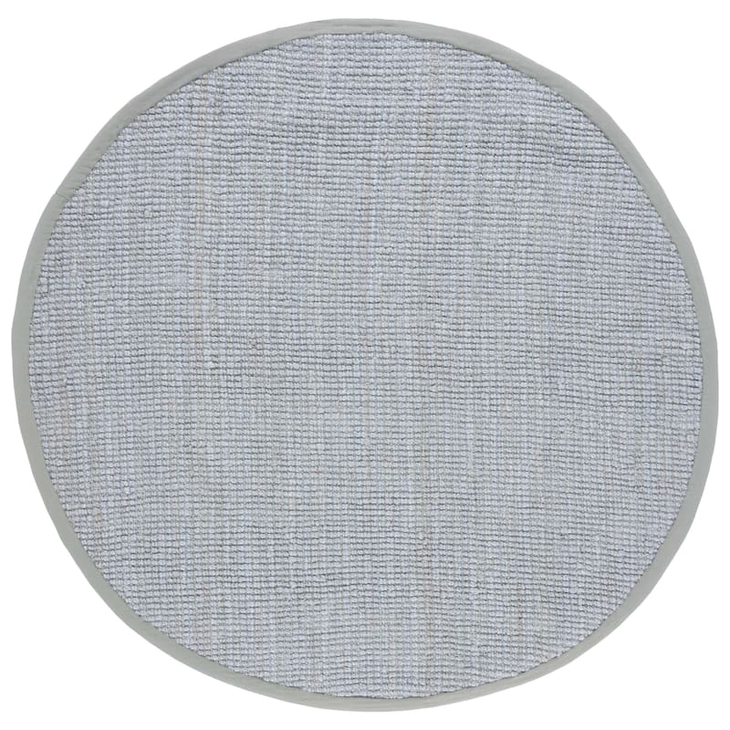 SAFAVIEH Handmade Natural Fiber Beacon Jute Rug - 3' Round - Light Grey - Round