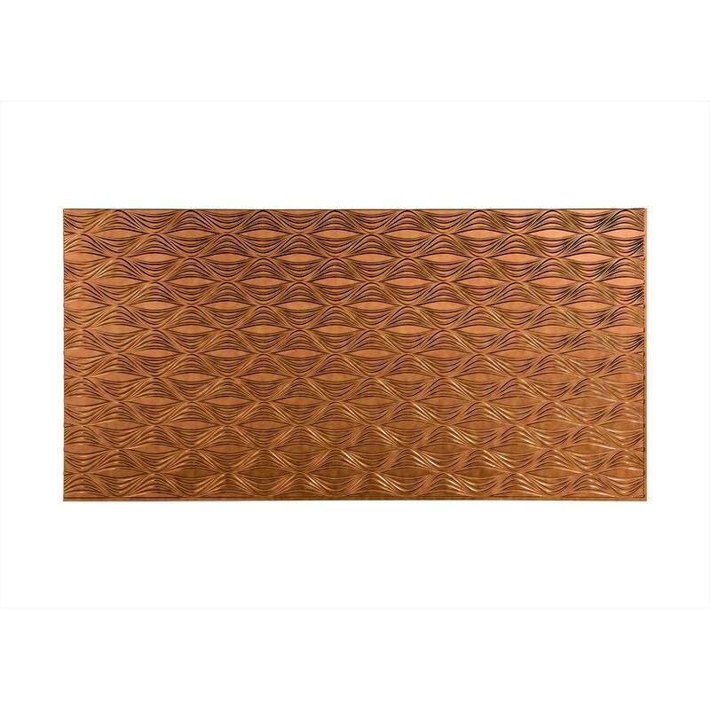 FASÄDE Shallot 4-foot x 8-foot PVC Wall Panel in Antique Bronze - Gold - 4 x 8