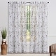 preview thumbnail 17 of 17, Chanasya Floral Sheer Window Bedroom Curtain Panel Pair (Set of 2)