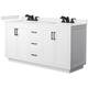 Option White / White Quartz Top / Matte Black Hardware
