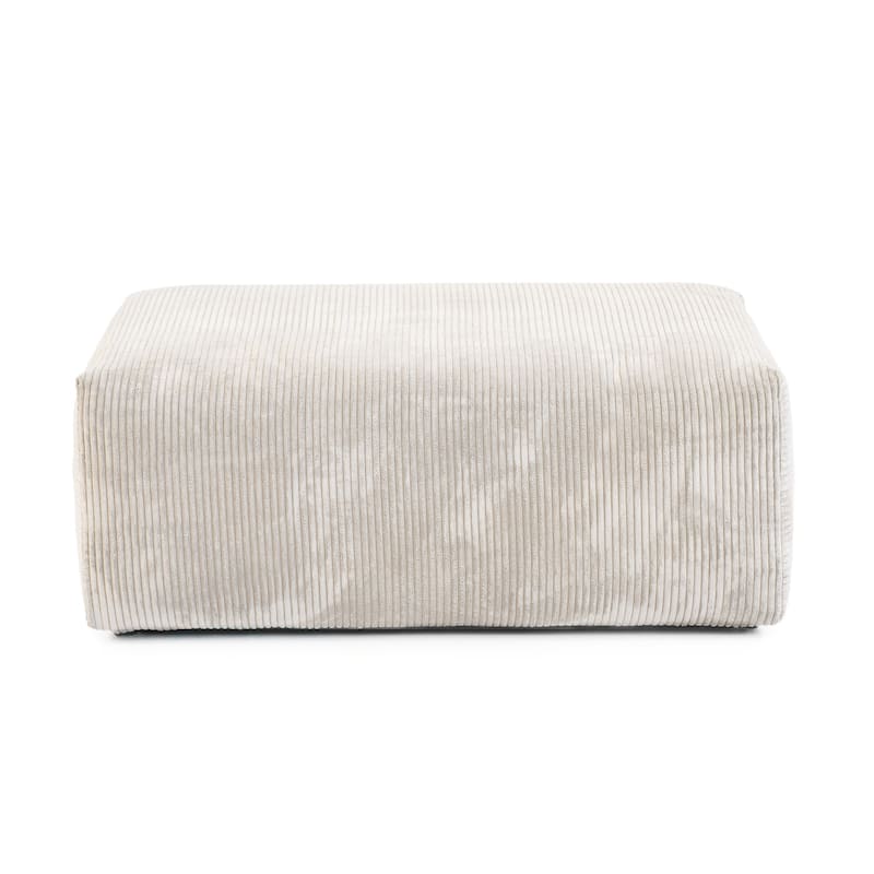 Modern Corduroy Upholstered Sofa, 4-seater, L-Shaped Sectional Sofa