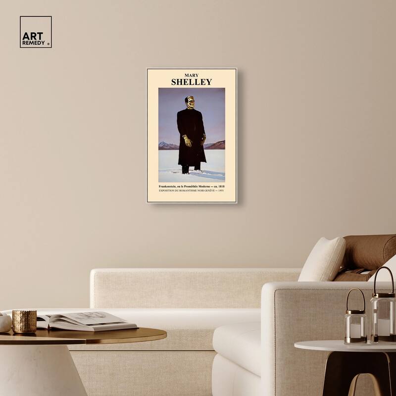 Mary Shelley's Monster Canvas by Art Remedy