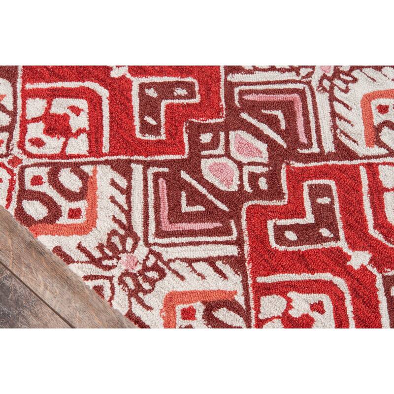 Momeni Tahoe Hand Tufted Wool Red Area Rug