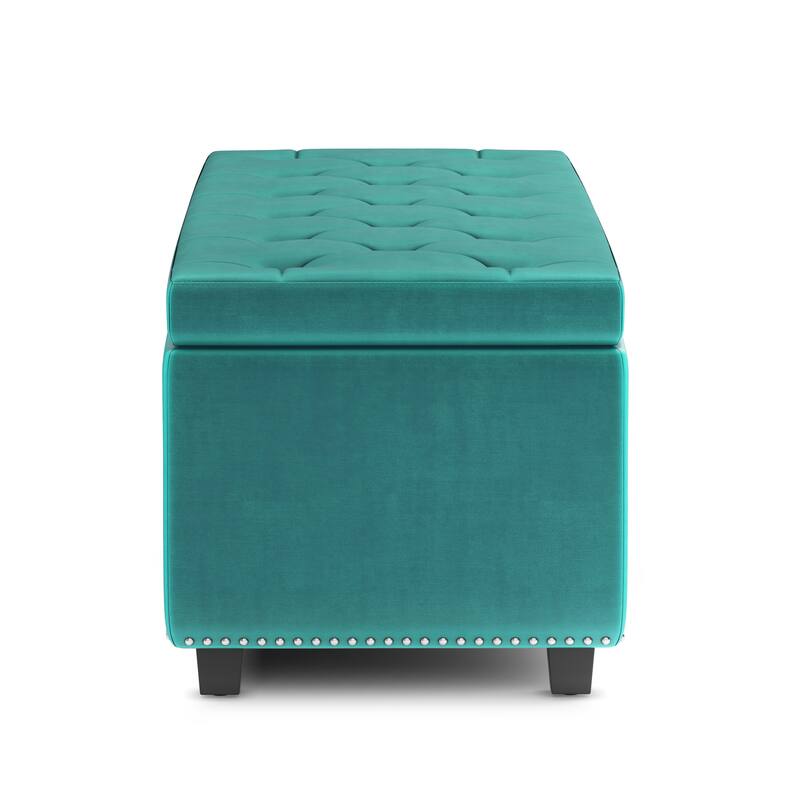WYNDENHALL Springfield 48 inch Wide Rectangle Storage Ottoman