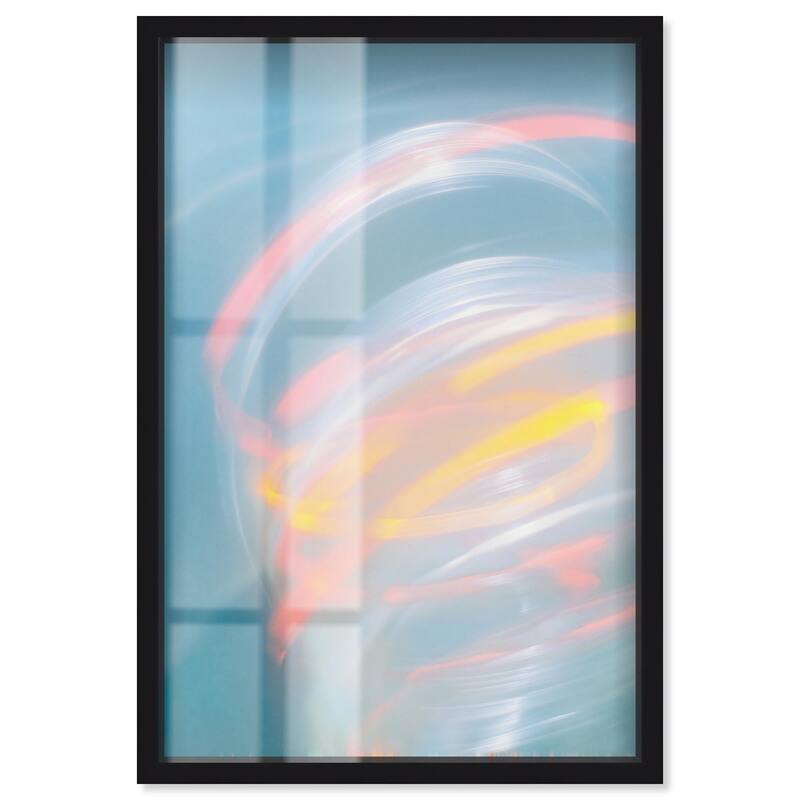 Swirling Light I Shadowbox by Art Remedy - Black - 36" x 54"