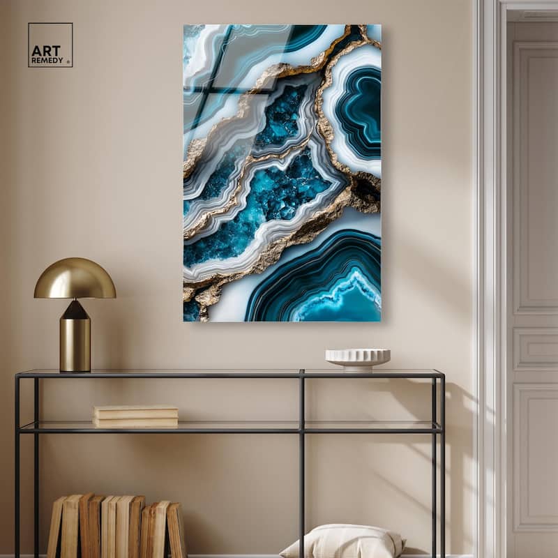Teal Tides Treasure II Acrylic by Art Remedy, Ready to Hang