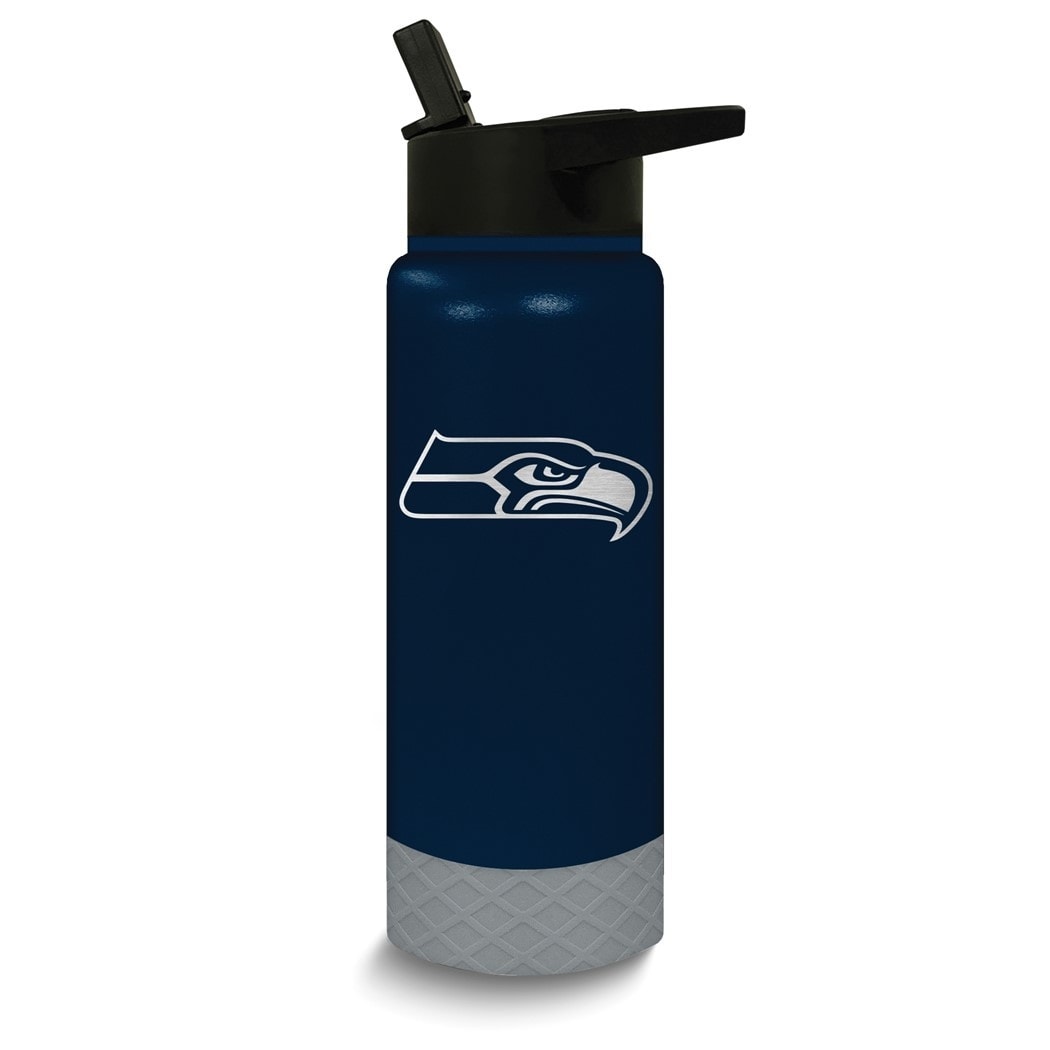 NFL Seattle Seahawks Stainless Steel Silicone Grip 24 Oz. Water Bottle
