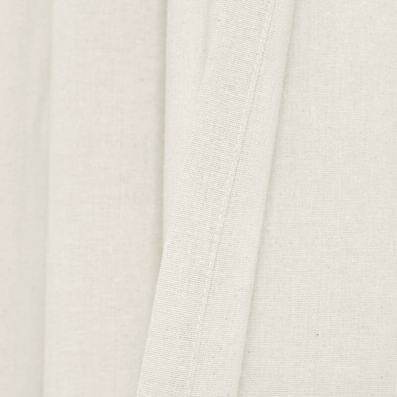 Lush Decor Faux Linen Grommet Window Curtain Panel Pair - 84" x 52"