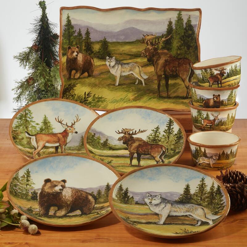 Certified International Mountain Summit 16pc Dinnerware Set, Service for 4