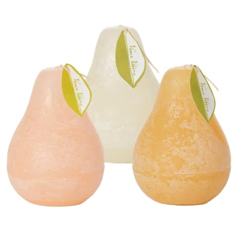 Neutral Pear Candles Kit - Set of 3