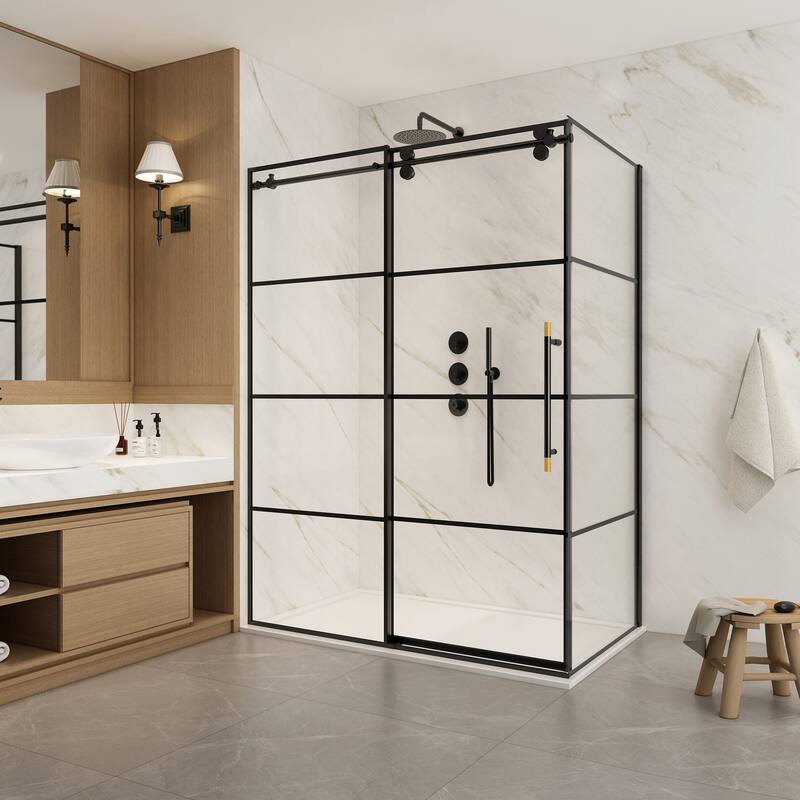 Losar Rectangle Single Sliding Framed Shower Enclosure