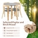preview thumbnail 19 of 28, Gymax 5-Piece Kids Wooden Curved Back Activity Table & Chair Set w/Toy