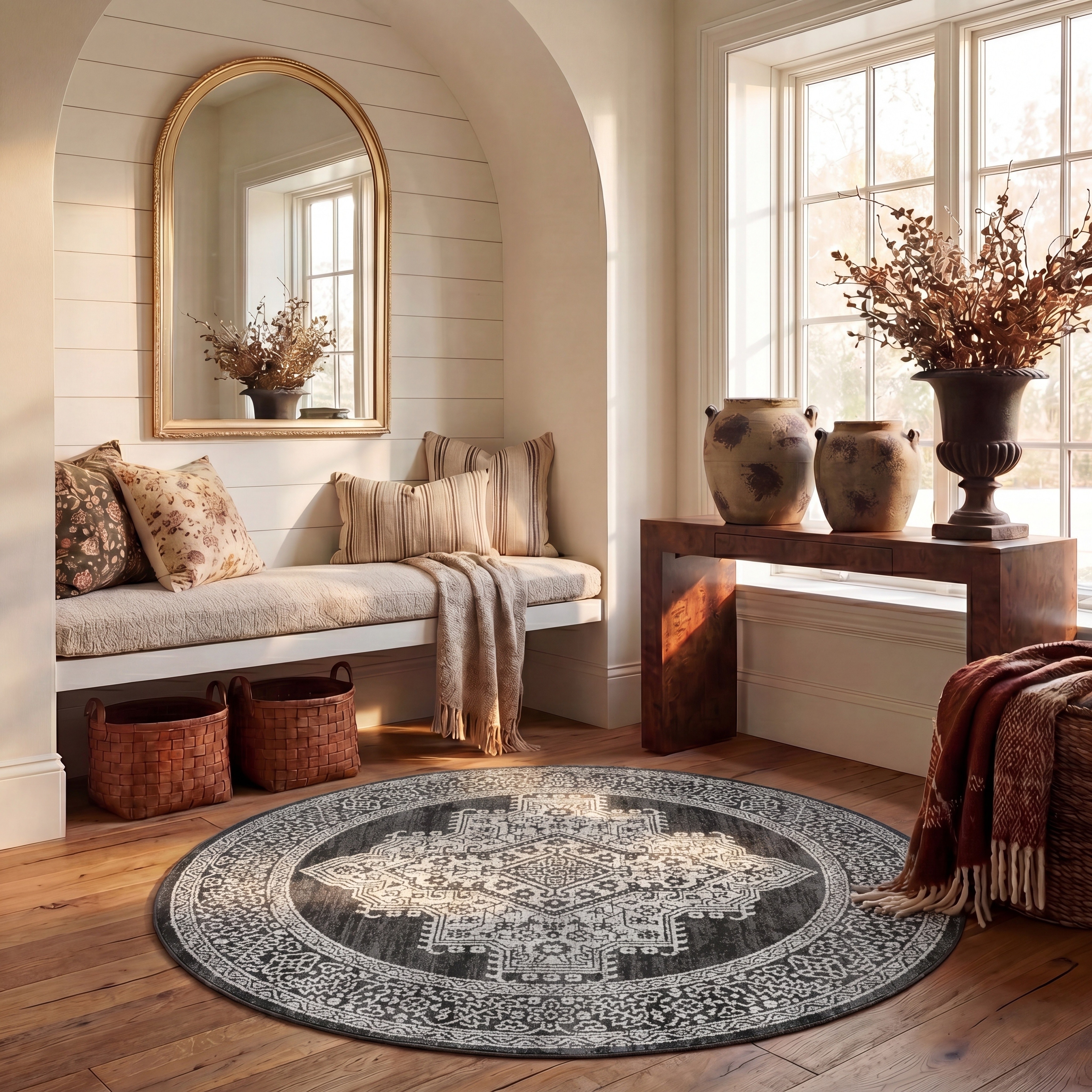 SAFAVIEH Chamber Nouria Medallion Area Rug