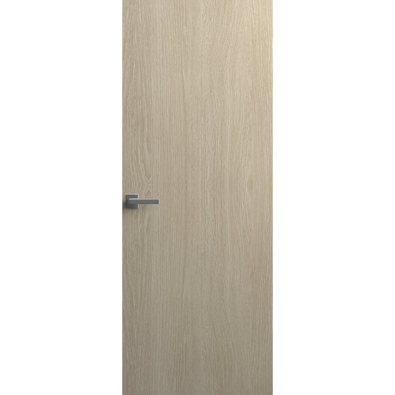 Solid Hidden Door with Handle Planum 0010 Oak - Black - 30x96 Right-Hand/Inswing