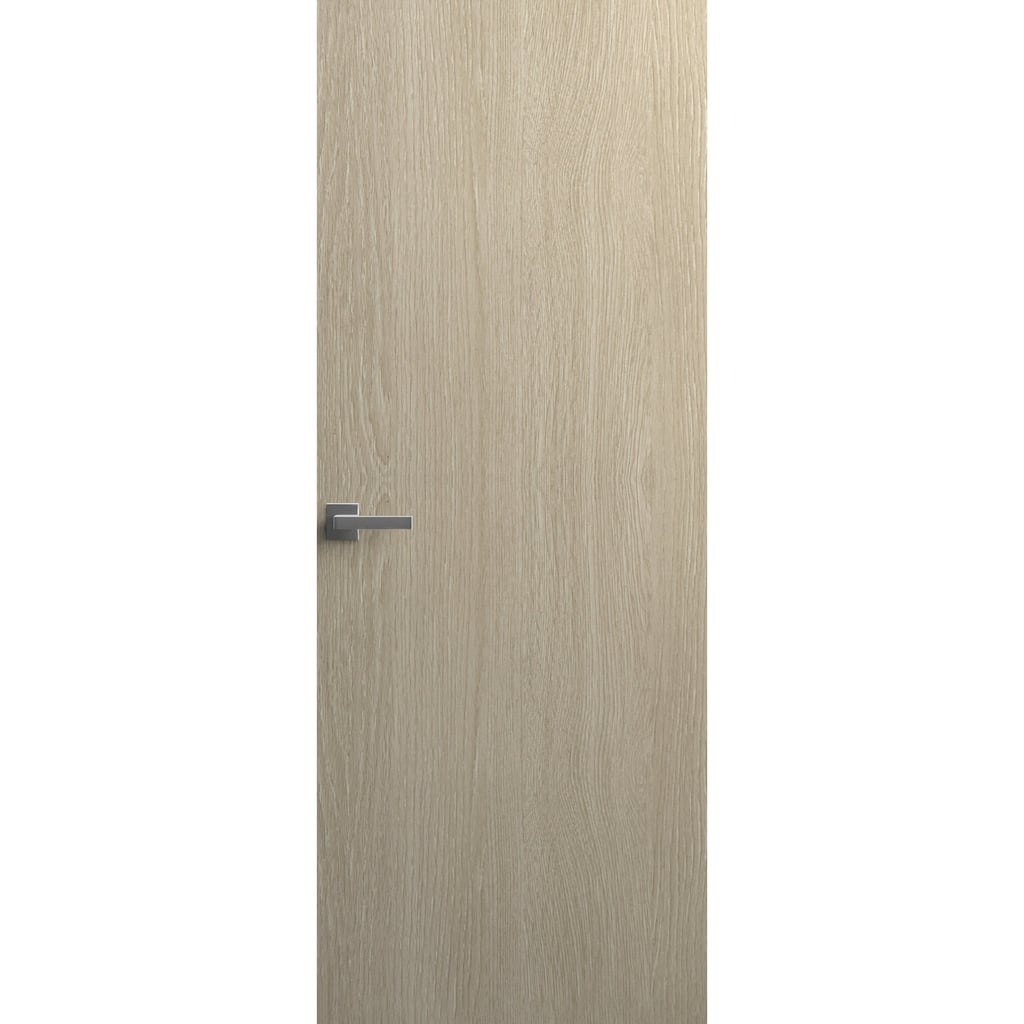 Solid Hidden Door with Handle Planum 0010 Oak