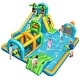 preview thumbnail 29 of 30, Costway Inflatable Water Park Bounce House with Climbing Wall Two Green+Yellow+Blue+Navy - Without blower