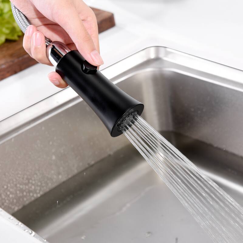Luxier KTS11 Single Handle Pull Down Sprayer Kitchen Faucet