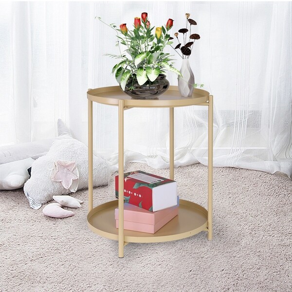 Small round top tray table