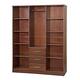 Cosmo Solid Wood Wardrobe with Mirror