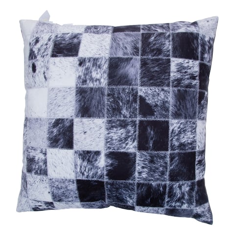Faux Cowhide Printed Pillow