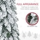 preview thumbnail 5 of 7, HOMCOM 4ft Tall Prelit Pencil Artificial Christmas Tree Holiday Décor with 225 Snow Flocked Branches, Downswept Shape - 3.93 ft