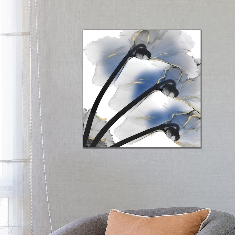 iCanvas "Indigo Luster Cyclamen I" by Albert Koetsier Canvas Print - 26x26x1.5