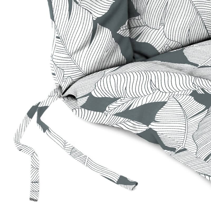21" x 38" Outdoor Chair Cushion with Ties and Loop - 38'' L x 21'' W x 3.5'' H